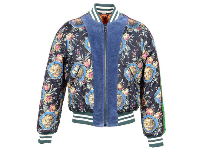 Gucci jacket new Soie Multicolore  ref.141286