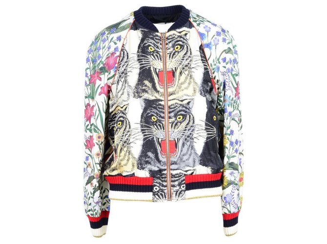 Gucci chaqueta nueva Multicolor Seda  ref.141289