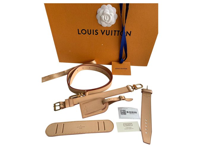Keepall Louis Vuitton Monederos, carteras, casos Beige Lienzo  ref.141292