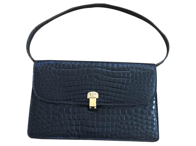 Céline Handbags Black Exotic leather  ref.141371