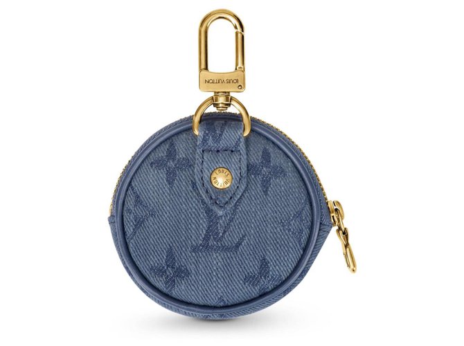 Louis Vuitton bag charm Blue Denim  ref.141425