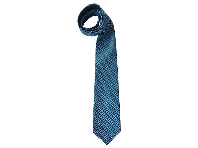 Giorgio Armani Silk Tie Blue Multi Multiple colors
