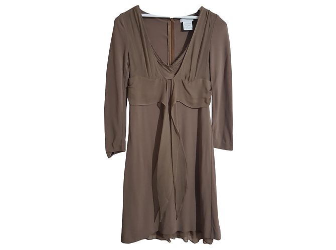 Vestido Ermanno Scervino Street Verde de Seda e Viscose