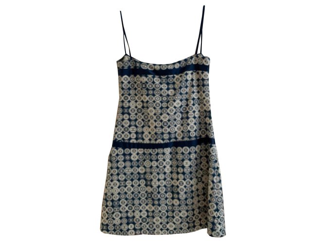 Chanel Mini vestido de verano Beige Elastano  ref.141498