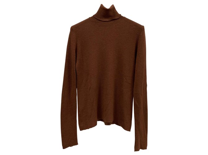Prada Rusty brown turtle neck sweater Cashmere  ref.141507