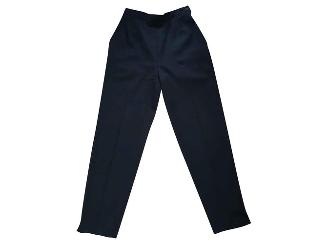 Yves Saint Laurent Pantalons, leggings Noir  ref.141543