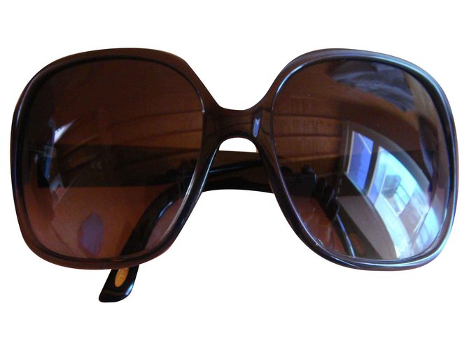 Loewe Oversize sunglasses Brown Acrylic  ref.141584