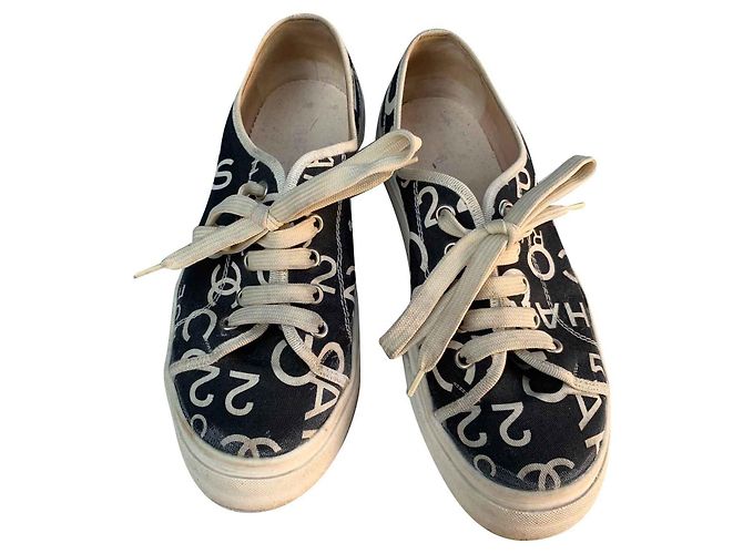 Chanel sneakers Noir Beige
