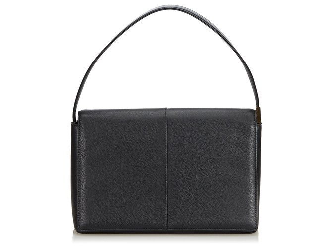 Burberry Black Leather Handbag  ref.141769