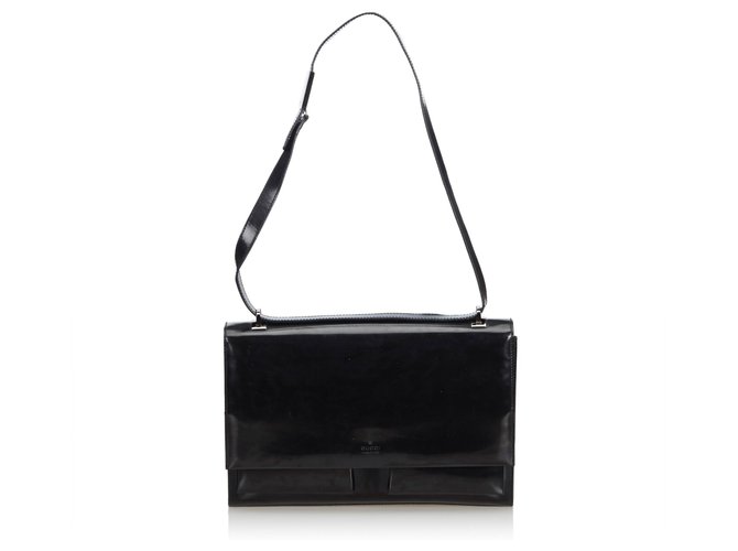 Gucci Black Patent Leather Shoulder Bag  ref.141838