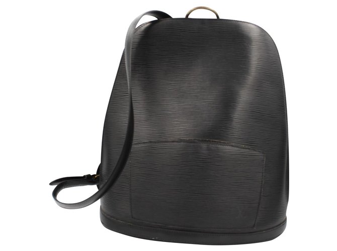 Louis Vuitton Handbags Black Leather  ref.141882