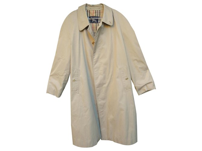 imperméable Burberry vintage taille 46 Coton Polyester Beige  ref.141916
