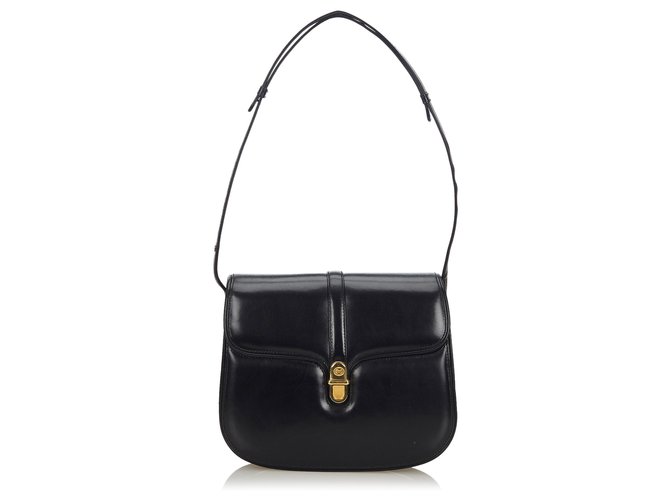 Gucci Black Leather Crossbody Bag  ref.142014