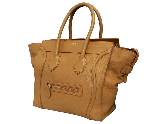 Céline Mini Luggage Brown Leather  ref.142021