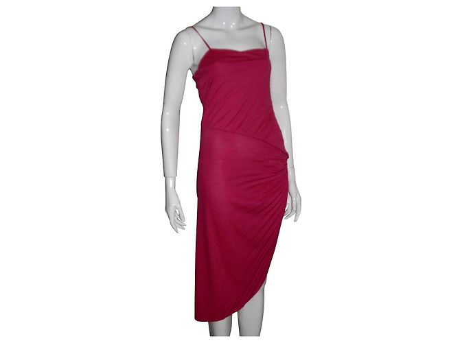Halston Heritage Rosa asymmetrisches Kleid Pink