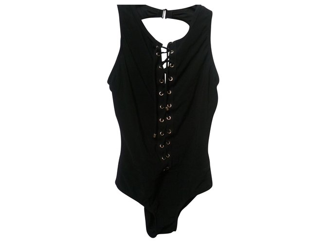 Autre Marque Swimsuit 1 piece Karla Colletto Black Lycra  ref.142209