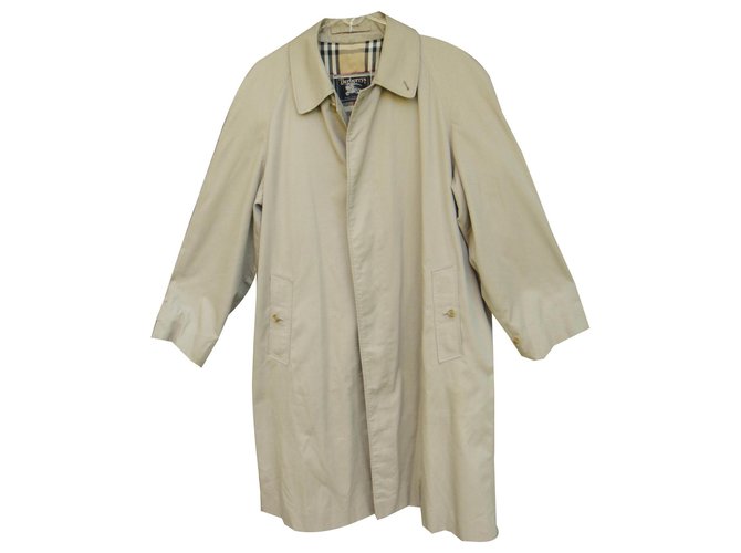 imperméable Burberry vintage taille 50 Coton Polyester Beige  ref.142256