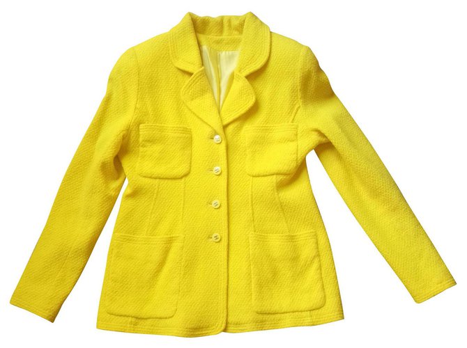 Chanel vintage Yellow Linen  ref.142352