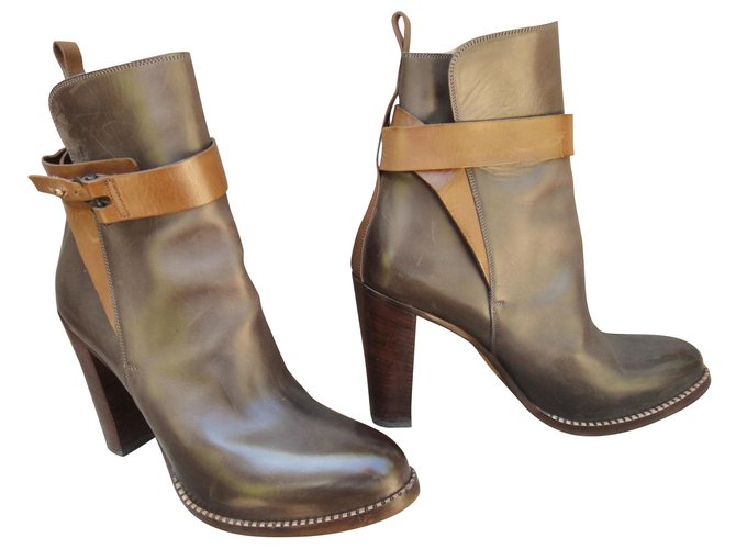 Sartore satore boots p 40 1/2 Brown Leather  ref.142378