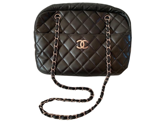 Chanel Camera Black Leather  ref.142413