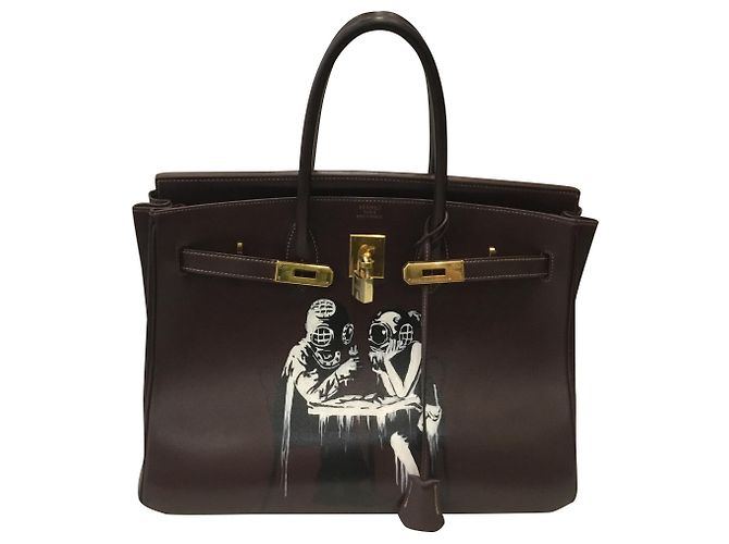 Hermès Birkin 35 Castaño Cuero