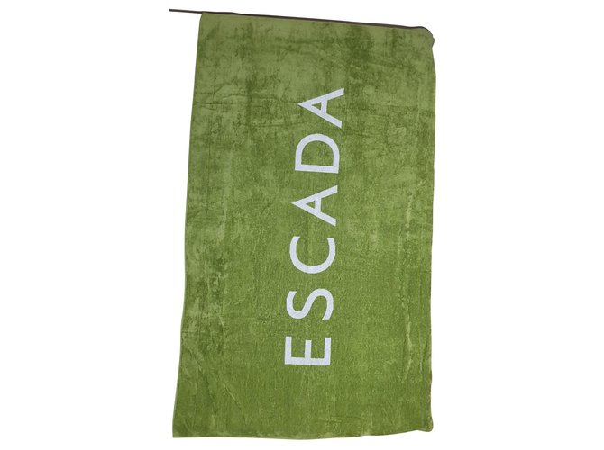 Escada Regalos VIP Blanco Verde Algodón  ref.142459