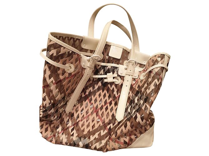 Burberry Tote Bag Eggshell Aus weiß