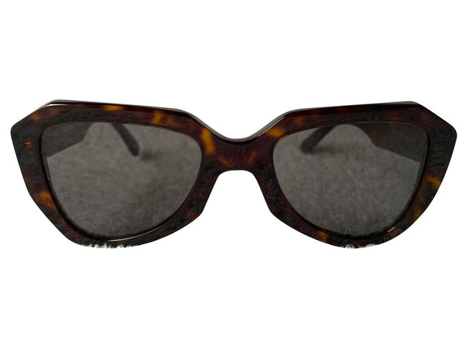 Céline Rétro styled sunglasses Brown Acetate  ref.142473