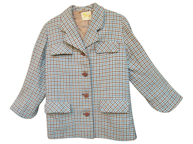 vintage burberry winter jacket 1967 Multiple colors Wool  ref.142486