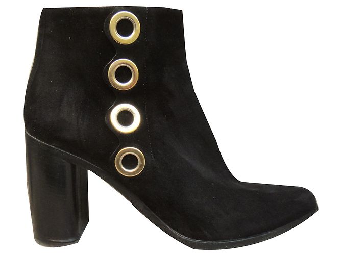 Chloé suede boots 38 1/2 Black