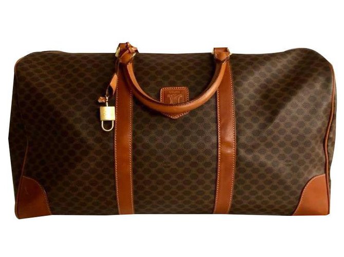 Céline Travel bag Brown Leather  ref.142690