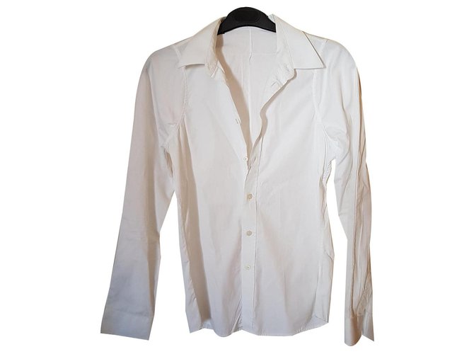 Givenchy Camicia bianca da uomo Bianco Cotone  ref.142691