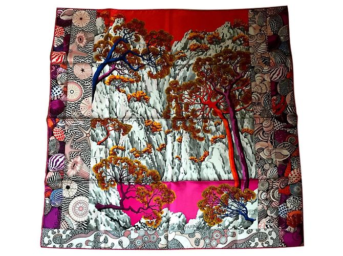 Hermès Sciarpa 90 Hermes Siesta in Paradise Multicolore