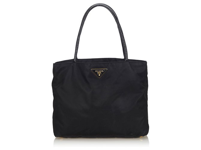 Authentic PRADA Nylon Tote Bag (Black)