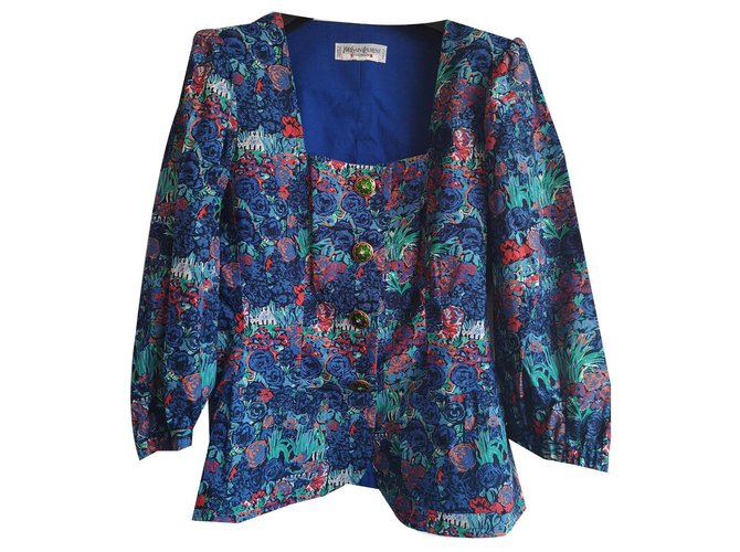 Yves Saint Laurent Jacket Multiple colors Cotton  ref.143043