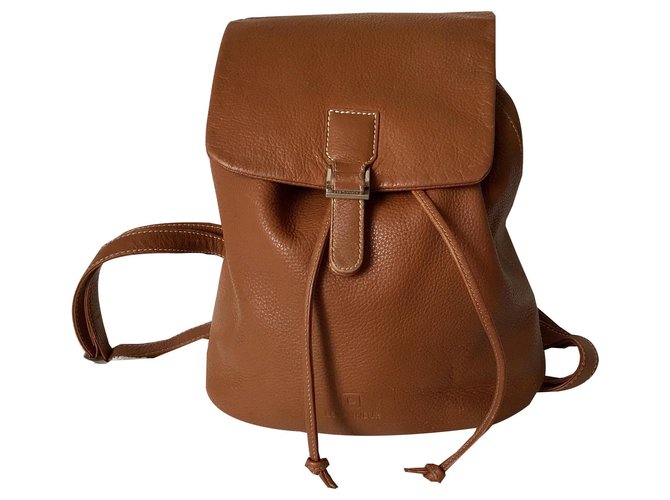 Le Tanneur Mochilas Conhaque Couro  ref.143051