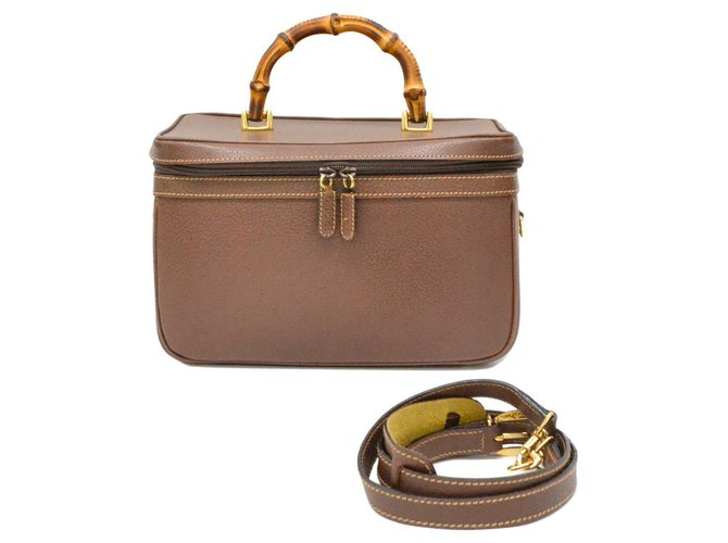 Gucci Briefcase Brown Leather  ref.143116