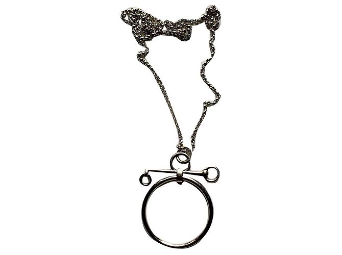 Hermès SAUTOIR MORS DE BRIDE Plata