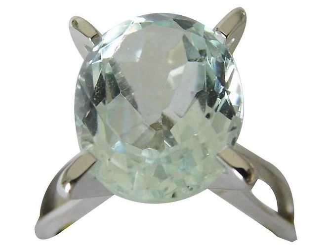 Autre Marque bague or 18k  aigue marine