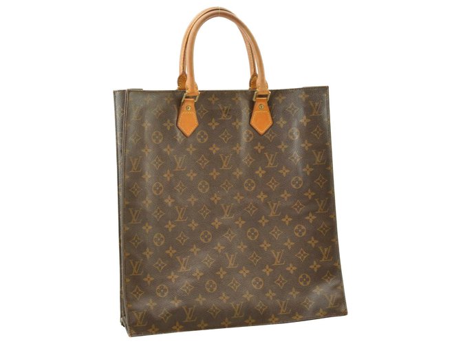 Louis Vuitton Sac plat Toile Marron  ref.143243