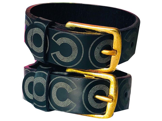 Chanel leather bracelet Brown  ref.143265