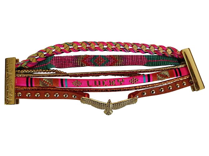 Manchette Hipanema Rose Doré