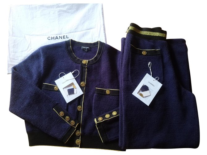 Cambon Chanel 2019 Cruise Navy blue Cotton  ref.143389