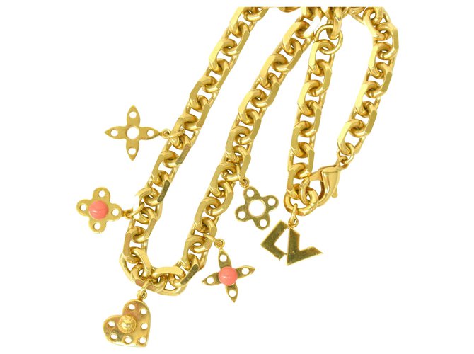 Collar de Louis Vuitton Dorado Chapado en oro  ref.143431