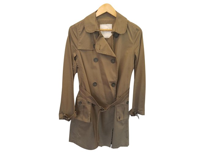 Thomas Burberry Trench coats Khaki Cotton ref.143447 - Joli Closet