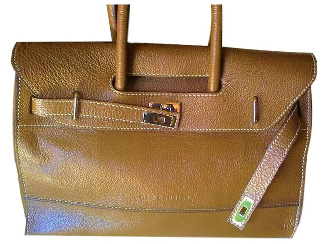 Mac Douglas PYLA S SELLIER BAG Brown Leather  ref.143450