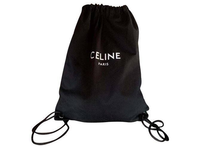 Céline Backpacks Black Cotton  ref.143456