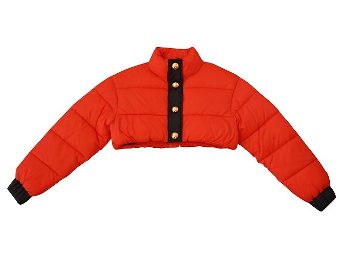 Moschino x HM cropped bomber
