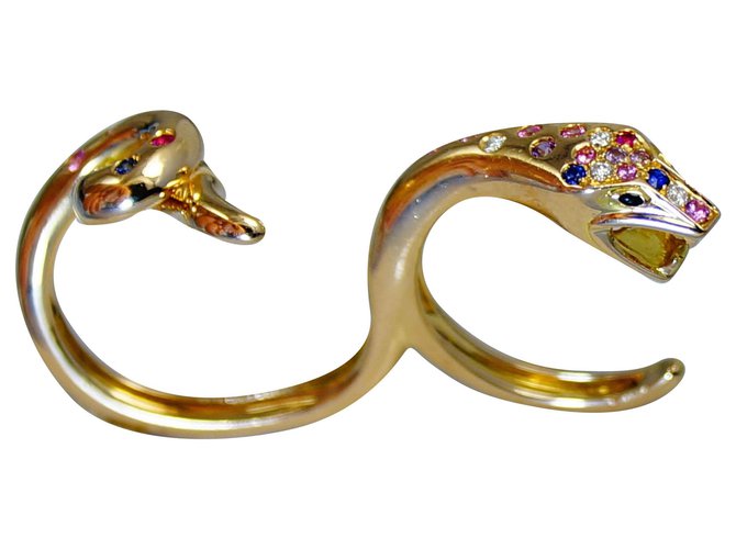Boucheron serpente Dourado Ouro  ref.143543