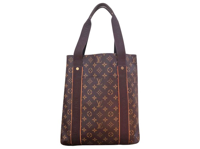 Louis Vuitton shopping bag "Beaubourg" Brown Synthetic  ref.143561